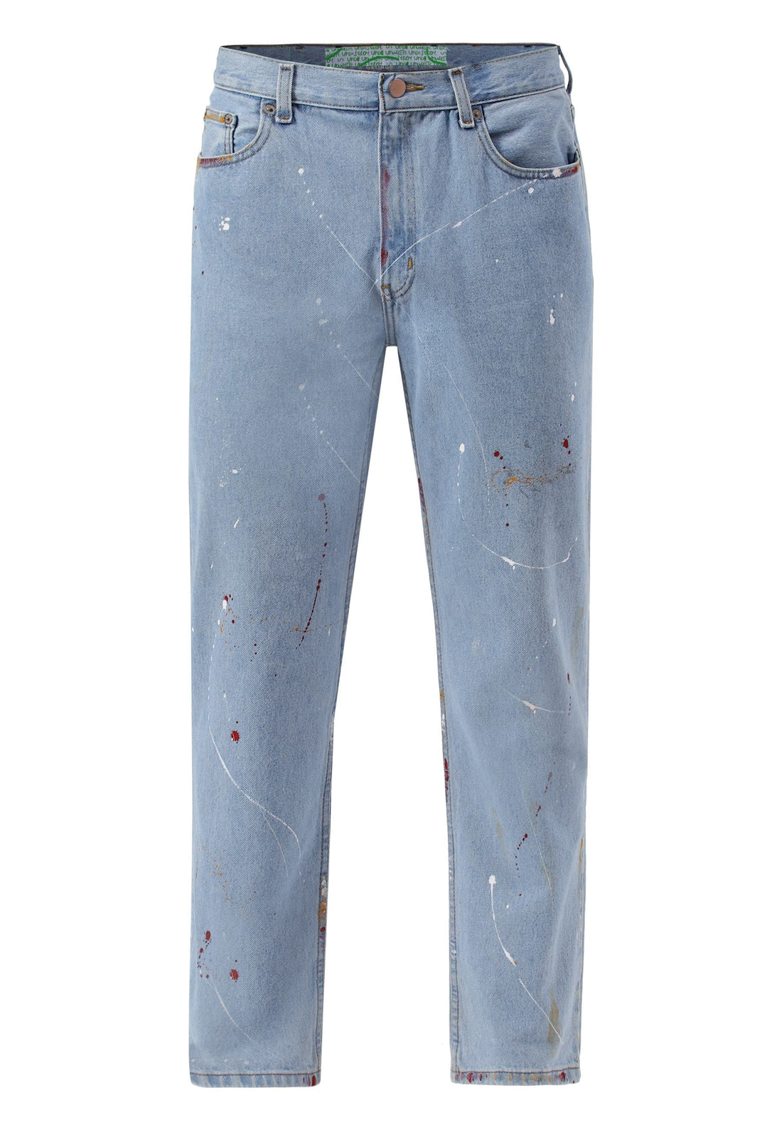 Light Indigo High Rise Straight Jeans