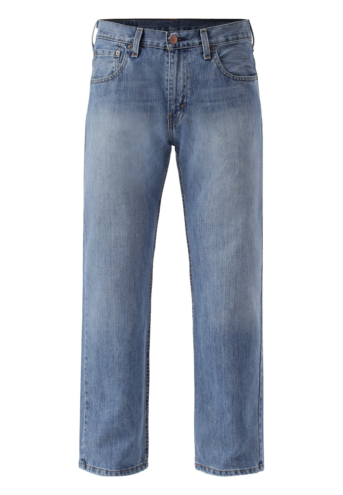 Light Indigo High Rise Straight Jeans