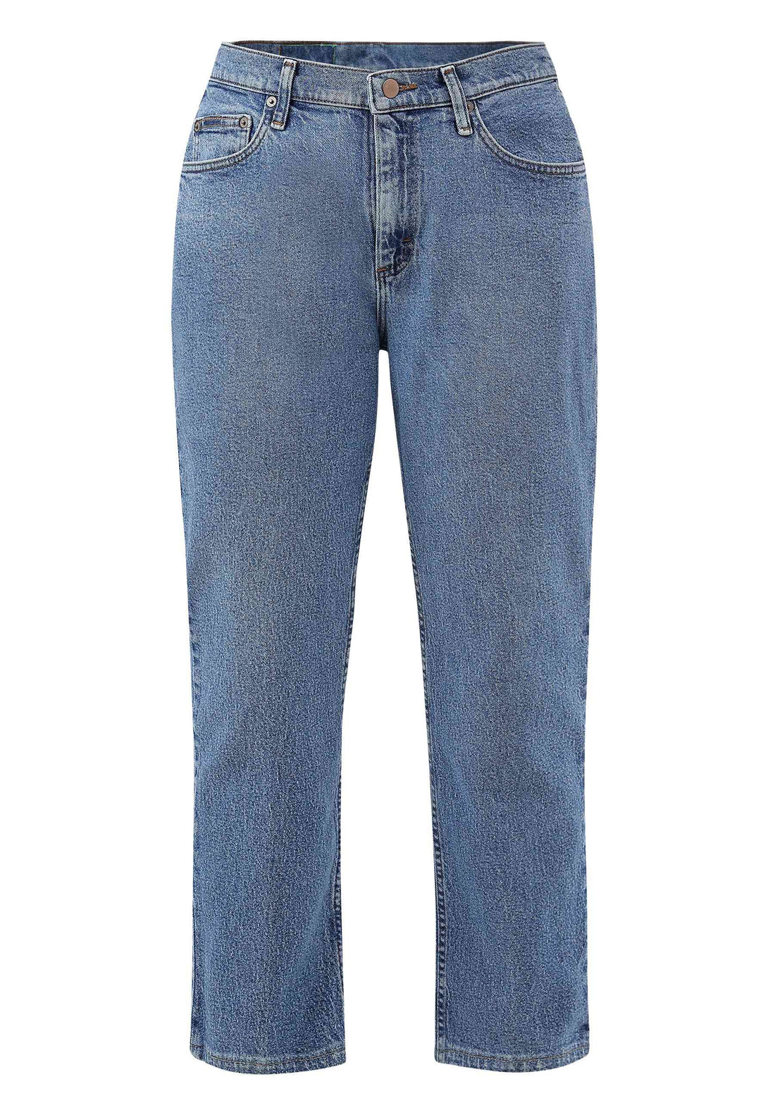 Light Indigo High Rise Straight Jeans