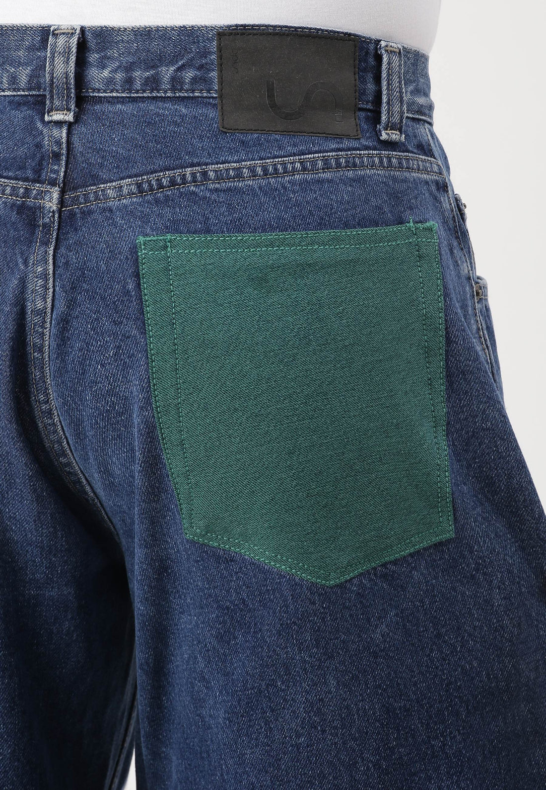 Dark Indigo High Rise Straight Jeans