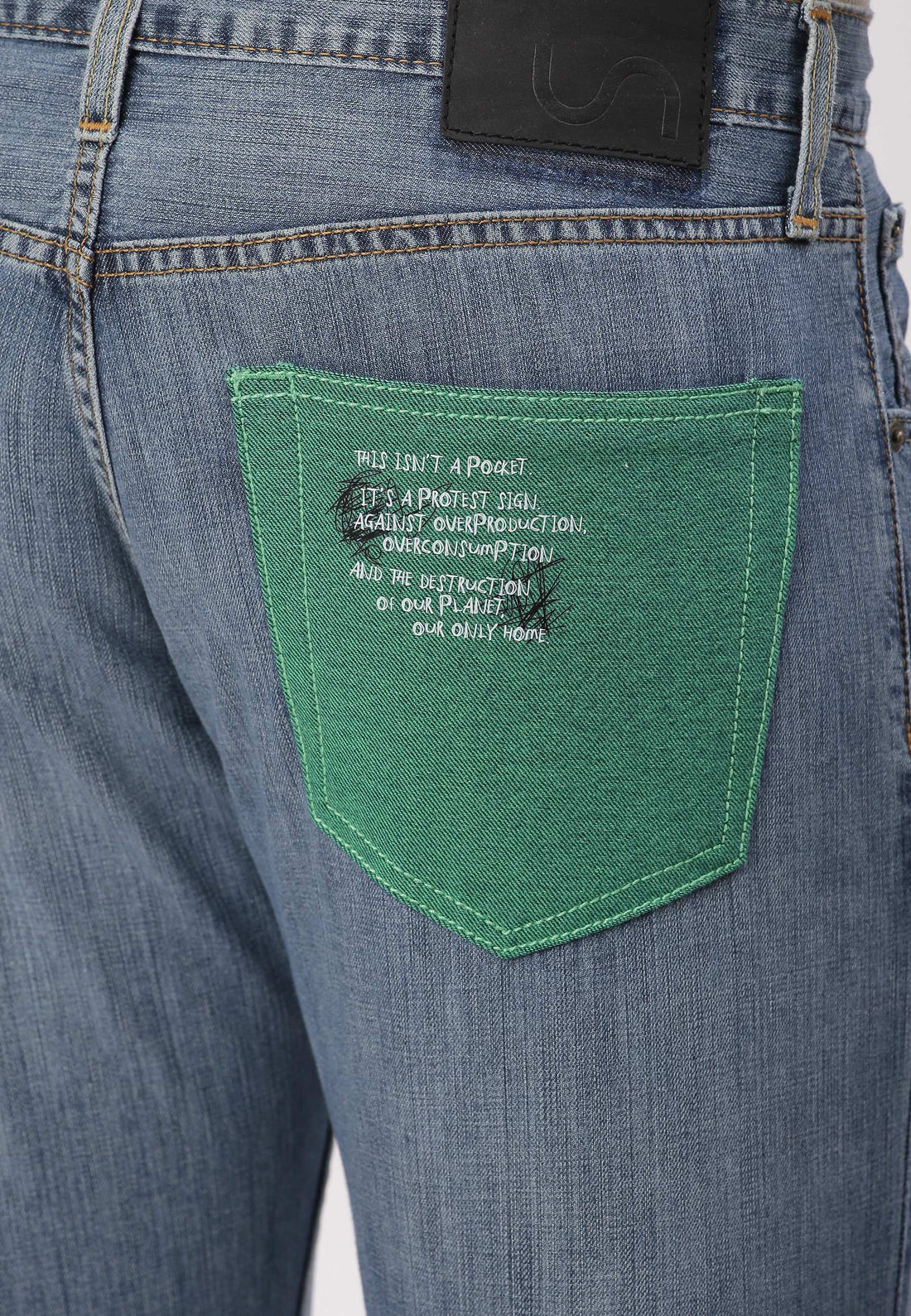 Mid Indigo Mid Rise Bootcut Jeans