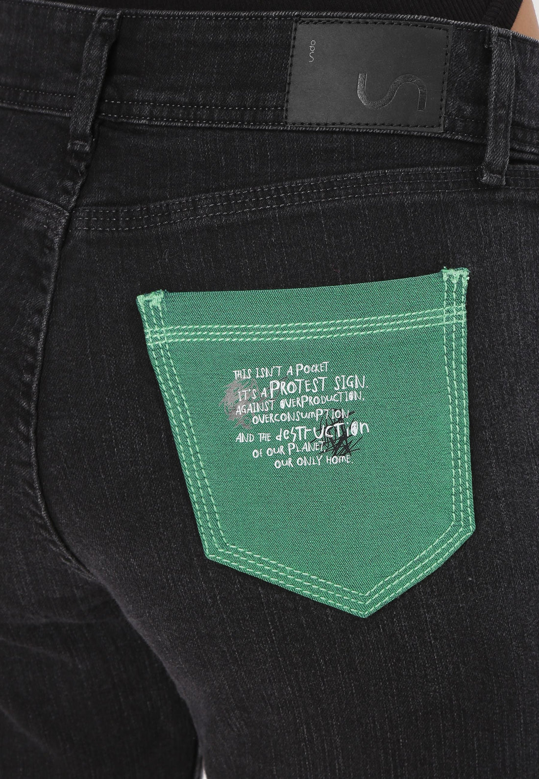 Black Mid Rise Bootcut Jeans